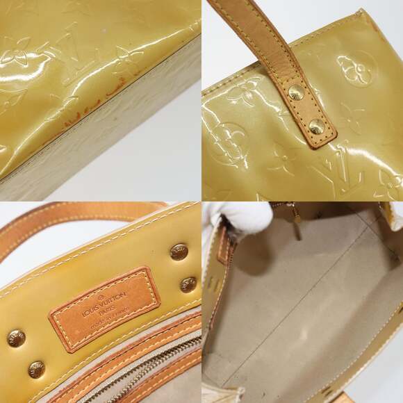 LOUIS VUITTON Monogram Vernis Reade PM Hand Bag Beige M91334 - Picture 11 of 12